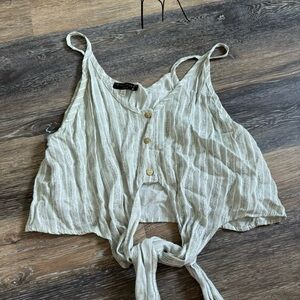 Stylish Gray Button-Down Women's Top